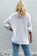 Domini Loop Knit Jumper -white