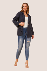 Penny linen jacket - Navy