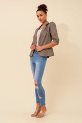 Anna blazer- taupe