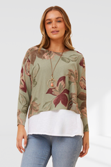 Ester top - khaki