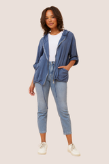 Fiona solid jacket - denim