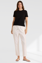 Cotton Slim Fit Tee - Black