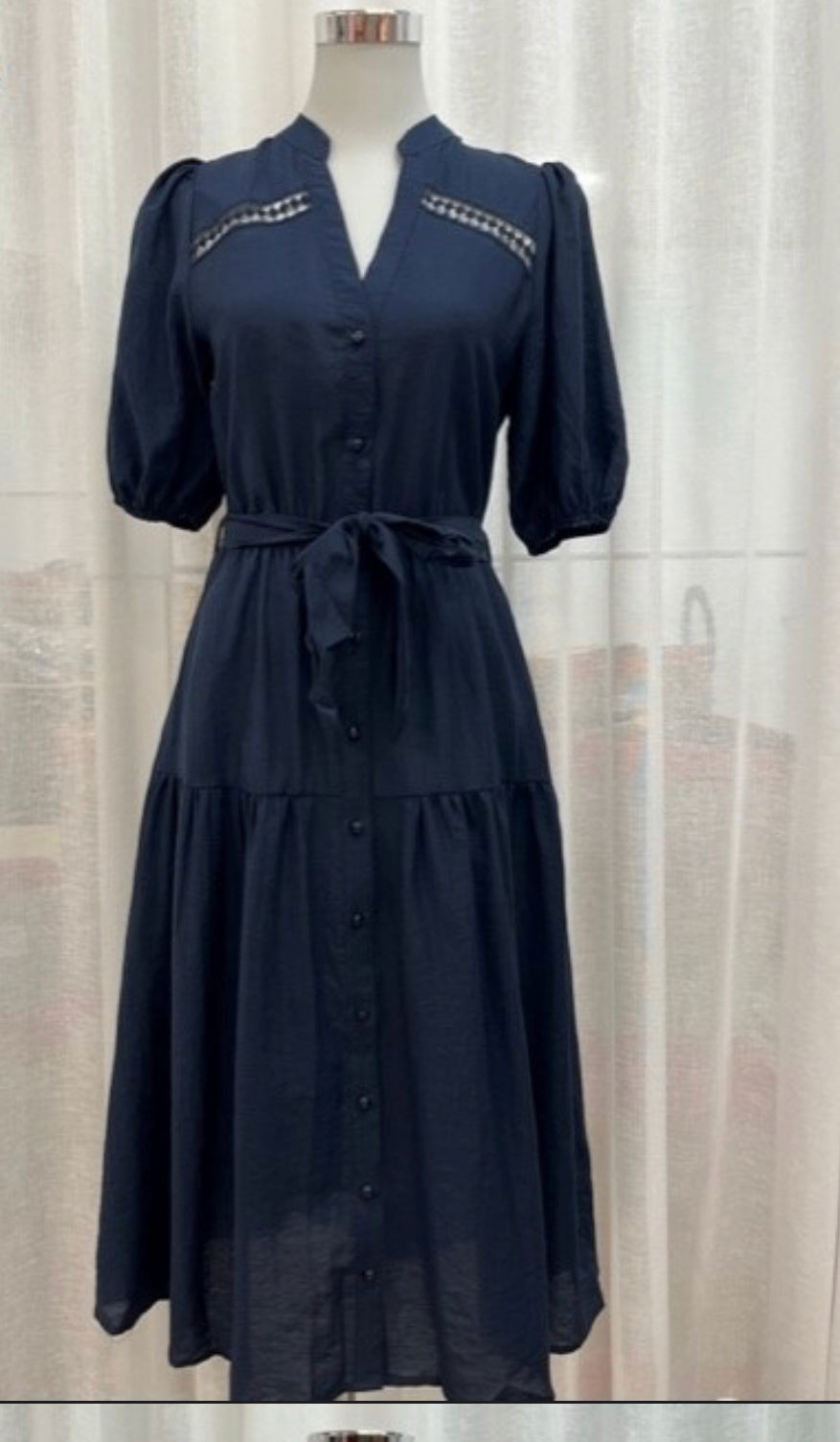 Lori dress Navy Blush Clothing and Accessories