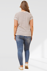 Oakley tee- chocolate/ White