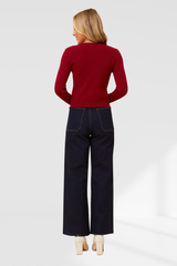 Casey knit - Red Dahlia