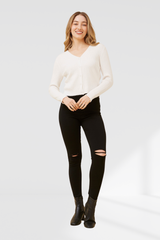Casey knit - white