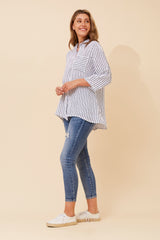 Maya linen shirt - stripe