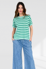 Sav knit - green stripe
