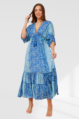 Chloe maxi dress - blue