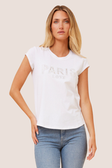 Paris tee -white