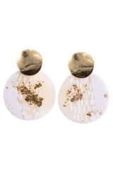 KiKi Light Shimmer Rounds Earrings