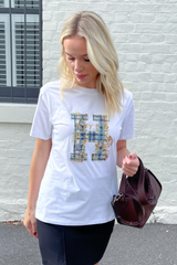 H Tee - White
