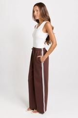 Nikki Relax Cotton Jogger - Chocolate