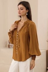 Christina shirt - Brick