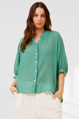 Rachael Shirt - gum leaf