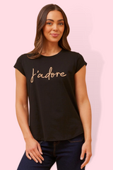 Coco Jadore Graphic Tee - Black