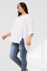Wendy linen shirt - white