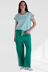 Nikki Relax Cotton Jogger - Green | Betty Basics