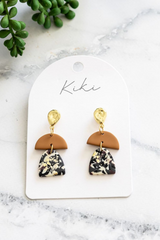 KiKi Gold Foil Glitz Earrings
