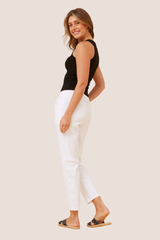 Sally Italian jogger pants - White