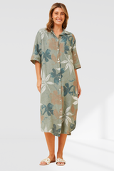 Lainey Dress - Khaki