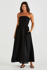 Mina Strapless Dress - Black | SASS