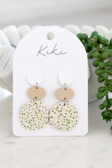 KiKi Green Speckled Earrings