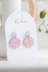 KiKi Round Confetti Earrings