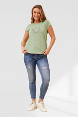 Coco tee - Ash Green