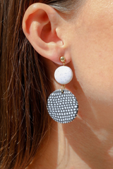 KiKi Speckled Rounds Earrings