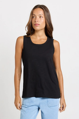 Francis Rib Tank - Black