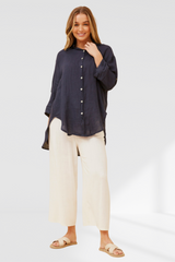 Wendy linen shirt - Navy