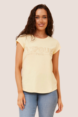 Vogue tee- lemon sorbet