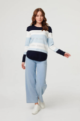 Izzy Diamante Knit - Dusty blue