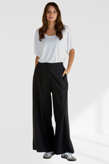 BettyBasics Wendy Wide Leg Pant - Black
