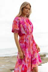 Emery Dress - Floral Abstract Print