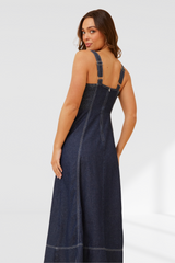 Sweetheart Denim Dress