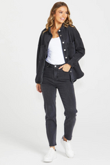 SASS | Jasmine Denim Jacket - 82 Washed Black