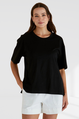 Relax Boxy Tee - Black