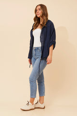 Fiona solid jacket - Navy