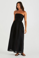 Mina Strapless Dress - Black | SASS
