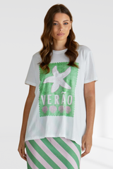 Ellia Crew Tee - Verao Print | Betty Basics