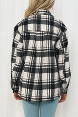 Briar Shacket - Black/White