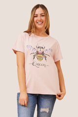 Queen bee tee - Blush
