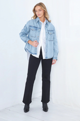 Ruby Denim Shacket | SAINT ROSE