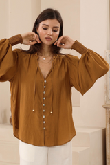 Christina shirt - Brick