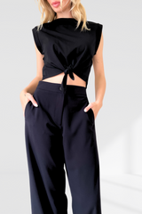 Penny wide leg pants - Black
