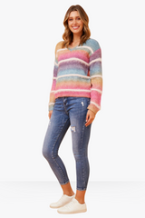 Gigi knit - multi pink