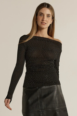Sora Studded Top - Black