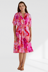 Emery Dress - Floral Abstract Print
